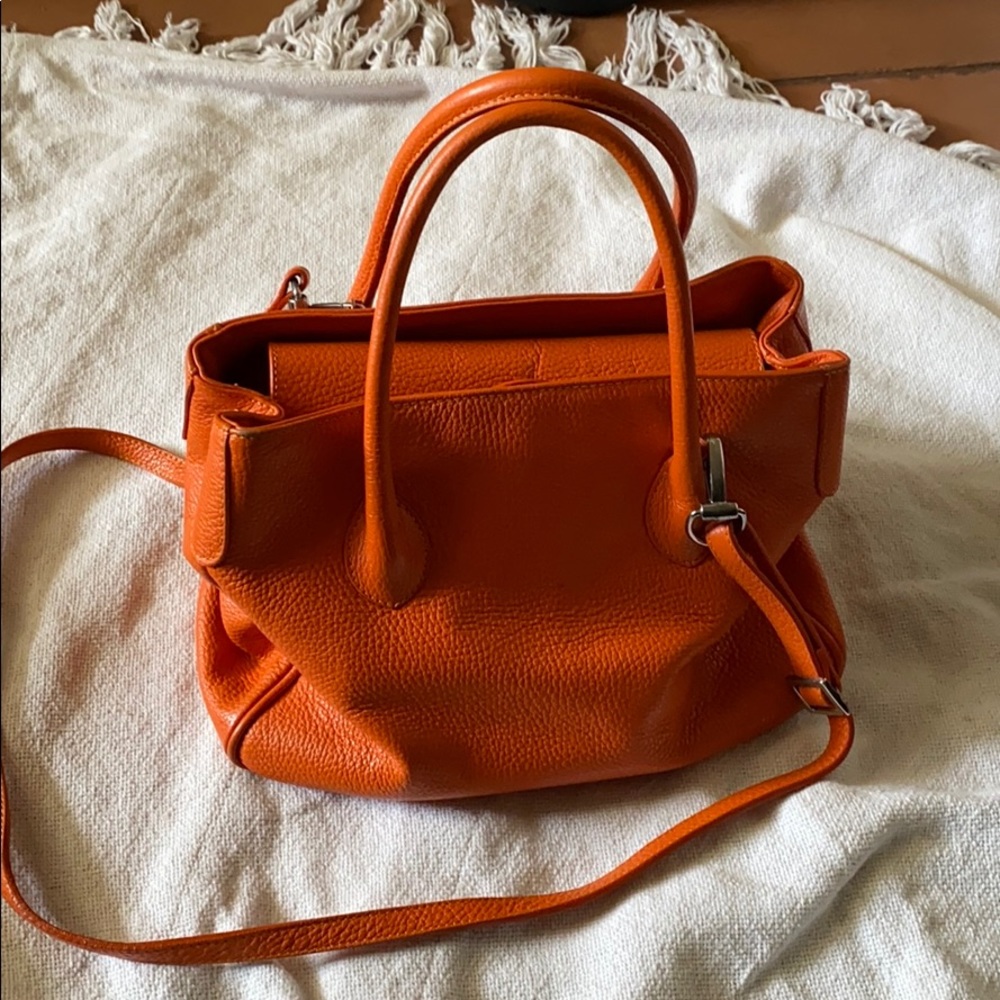 MAXIMA Milano Orange Leather Purse